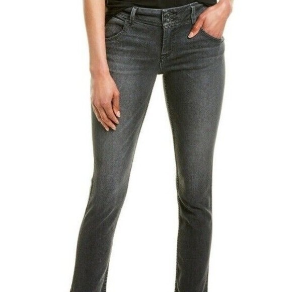 Hudson Denim - Hudson Collin Gray Black Denim Size 25 Low Rise Skinny Jeans NWOT